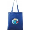 Ocko superman - chlapec a chlapec - Taška bavlnená - 42 x 38 cm ( Kráľovská modrá )