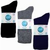 Iomi 6 párov pánske Diabetik Bambusové tenké ponožky tmavé