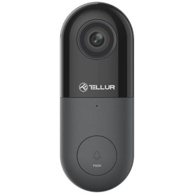 Tellur Video DoorBell WiFi 1080P PIR Wired Black