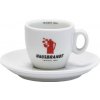 Hausbrandt šálka a podšálka na espresso červené logo 70 ml