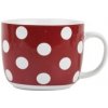 Banquet Hrnek keramický polévkový červený s puntíky 730 ml