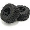 TYRES ON RAGE 2.0 BLACK WHEELS (2) (K.FATH501BK)