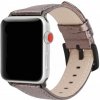 AppleKing metalický kožený remienok pre Apple Watch 42mm / 41mm / 40mm / 38mm - hnedý - možnosť vrátiť tovar ZADARMO do 30tich dní