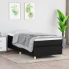 vidaXL Posteľný rám boxspring s matracom čierny 90x200 cm látka 3144492