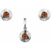 Jantario set jantárových šperkov orient koňakový 660001