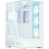 Zalman skříň P40 Prism Plus / midT / 4x120mm ARGB fan / 2xUSB 3.0 / USB-C / panoramatická / bílá P40 Prism Plus White