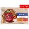 Purina One Mini Dog Adult kura a hovädzie v šťave 4 x 85 g