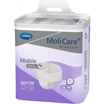 Molicare Premium Mobile fialové 8 kvapiek M 14 ks