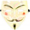 Anonymous maska Vendeta Dúhová biela (Maska na halloween)