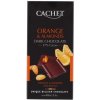 Cachet Horká čokoláda s pomarančom a mandľami, Belgicko, 100g (075019 Chocolat noir orange & amandes; tablette 100g)