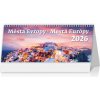 Stolový kalendár stĺpcový 30,1x15 cm- Mestá Európy 2026