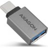 AXAGON RUCM-AFA, redukcia USB-C (M) -> USB-A (F), USB 3.2 Gen 2, 3A, ALU