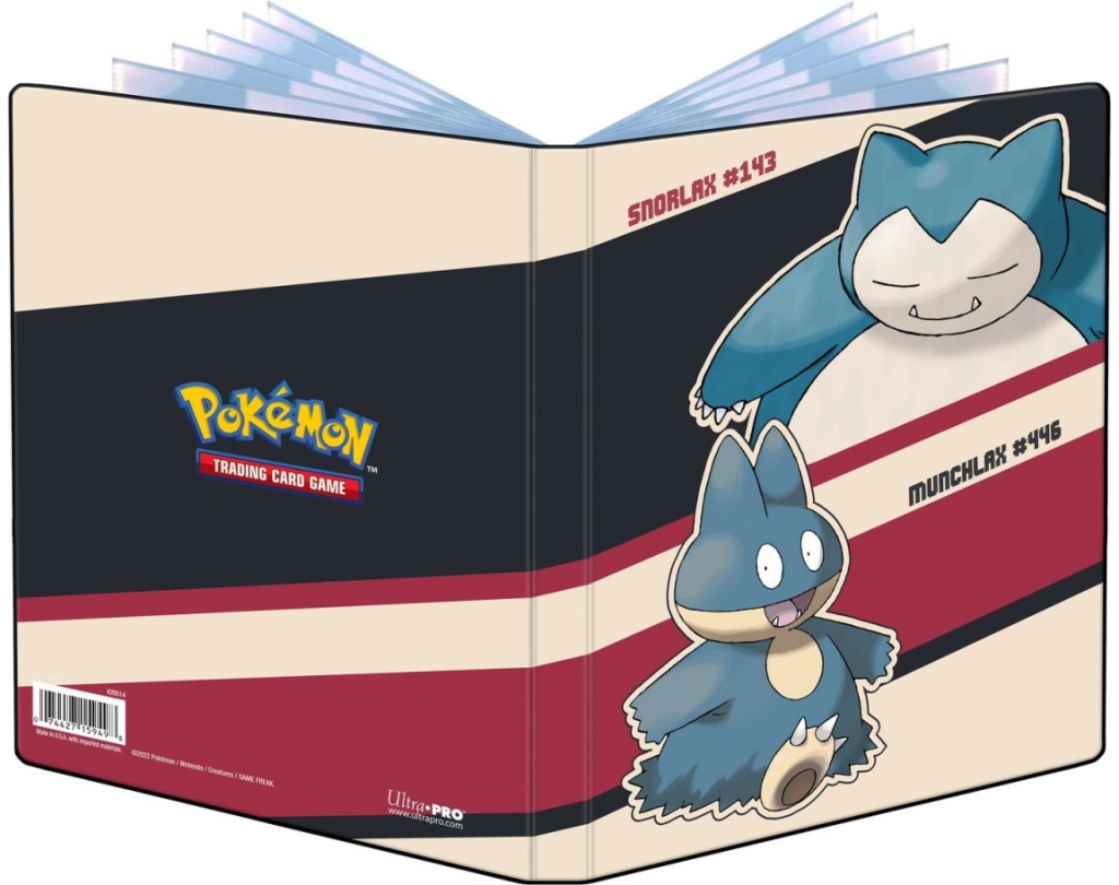 Ultra Pro Pokémon TCG Snorlax & Munchlax A5 album na 80 karet