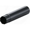 Zvodová rúra KROP - oceľový - RAL 9005 Čierna - Ø 90 mm - 3 m