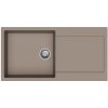STRONG StrongSinks S3 Drez granit Zala 1000, rozmer 1000 x 500 mm,s odkvapávačom, hnedý
