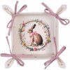 Clayre & Eef Košík na pečivo zajac s kvetmi Easter Whispers Collection - 35*35*8 cm - Clayre & Eef