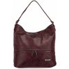 VIVIAN dámska koženková kabelka tmavofialová