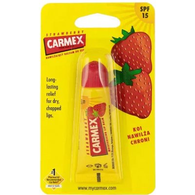 Carmex - Strawberry - Hydratačný balzam v tube - Jahoda - 10 g