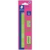 STAEDTLER - sada ceruziek WOPEX neon, tvrdosť: HB - neónová zelená