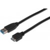 Assmann AK-300116-010-S USB 3.0, USB A M(plug)/microUSB B M(plug), 1m, černý