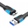 VAS-A12-B150 USB 3.0 A samec a Micro-B samec, 1,5m, černý