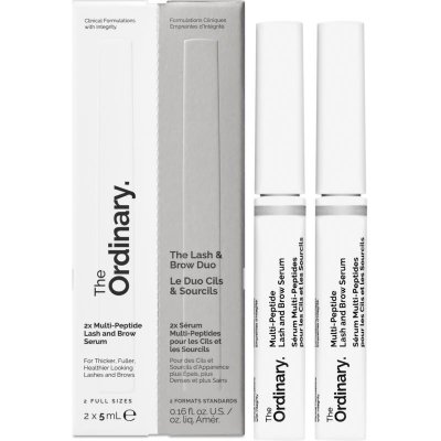 The Ordinary The Lash & Brow Duo Multi-Peptide Lash and Brow Serum sérum na mihalnice a obočie 5 ml + Multi-Peptide Lash and Brow Serum sérum na mihalnice a obočie 5 ml