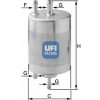 UFI 31.841.00 Palivový filter