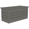 Záhradný box G21 Denver 400 L, metalický šedý plechový