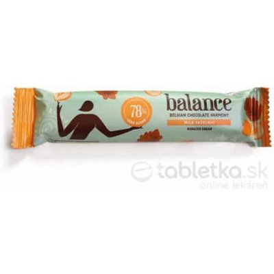 Balance mliečna čokoláda s lieskovými orieškami so sladidlom zo stévie 35g