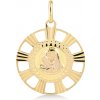 Lillian Vassago Italy Zlatý okrúhly prívesok Madonka LLV37-GP016