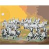 Zuty – Maľovanie podľa čísel – Biele kone v mrakoch a slnko (D. Rusty Rust), 40 × 50 cm, plátno + rám 8596530185253
