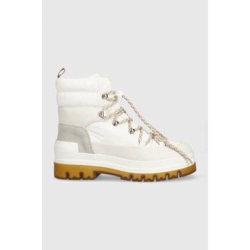 Tommy Hilfiger topánky Laced Outdoor Boot FW0FW06610.YBL biela