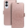 Obal MEZZO Book Samsung Galaxy S25 Edge 5G S937 mandala zlato-ružový