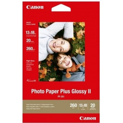 Canon Photo Paper Plus Glossy, lesklý, biely, 13x18cm, 5x7", 265 g/m2, 20 ks, PP-201 5x7, atramentový 2311B018