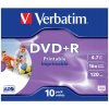DVD disk Verbatim DVD+R 4,7 GB 10 ks