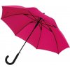 Automatický vetru odolný dáždnik, tmavo ružová