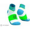 COMPRESSPORT Ultra Trail Low ponožky, norse blue/neon green T4 (EU 45-48)