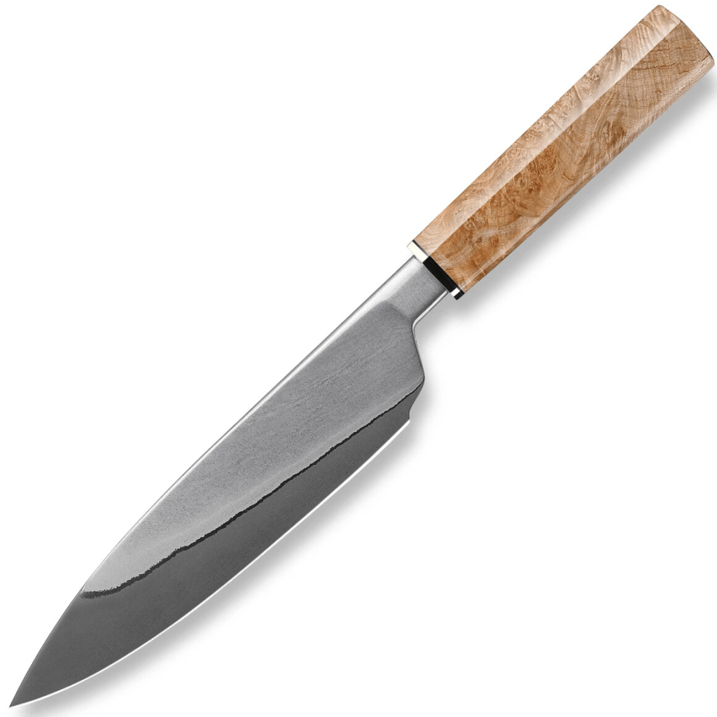 XIN CUTLERY XC137 stabilized maple burl šéfkuchárský nôž 20,5 cm