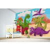 Samolepiaca vliesová fototapeta Kreslenie dinosaury 375 x 250 cm