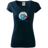 Ocko superman - dievča a dievča - Dámske tričko Pure - 2XL ( Tmavomodrá (veľmi tmavá - skoro čierna) )