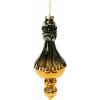 EUROFIRANY VIANOČNÁ DEKORÁCIA BLACK STAR SADA 4KS (FI) 6X18 CM VIACFAREBNÁ