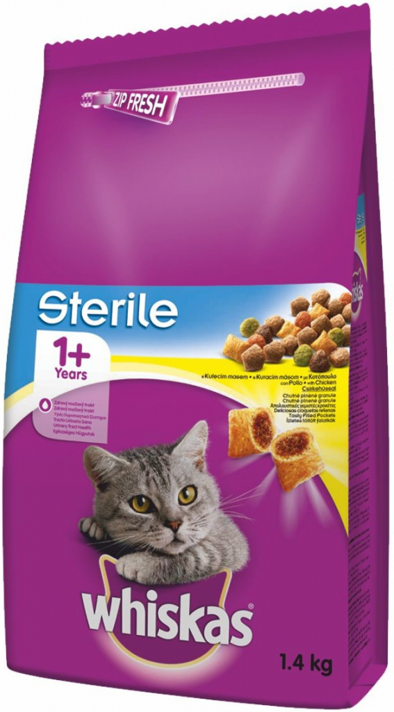 Whiskas STERILE kuřecí 1,4 kg