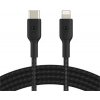 Belkin Belkin USB-C kabel s lightning konektorem, 1m, černý - odolný
