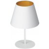 Luminex Stolná lampa ARDEN 1xE27/60W/230V pr. 20 cm biela/zlatá LU3457 + záruka 3 roky zadarmo + záruka 3 roky zadarmo