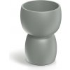 Prosperplast Plastový oboustranný květináč DUALOS ROUNDOS betonově šedý, variant 30/25 cm