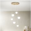 | Ondaluce - LED závesný luster SANTOS LED/48W/230V pr. 45 cm zlatá/biela | SO.SANTOS/6-ORO
