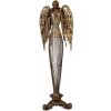 Clayre & Eef Mosadzná antik kovová dekorácia anjel Angel - 17*15*54 cm - Clayre & Eef
