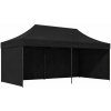 MultiGarden PAW-FGC Záhradný samorozkladací párty stan 3 x 6 m, čierny