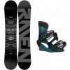 Raven Mystic snowboard + Gravity Drift steel green vázání - 160 cm + M (EU 38-41)