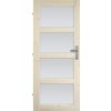 Interiérové dvere masívne Lizbona presklené, 70 L, borovica